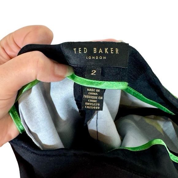 Ted Baker Galla Trousers in Mirrored Forget Me Not Print Sz:2/US6 - Picture 8 of 12